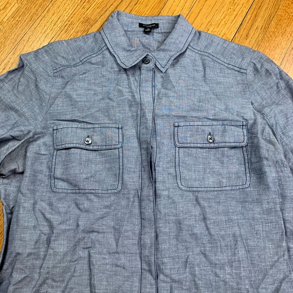 Ann Taylor Chambray Button Down - Picture 3 of 4